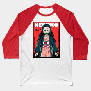 Nezuko Kamado: Anime Comic Cover Style IKIGAISEKAI Baseball T-Shirt